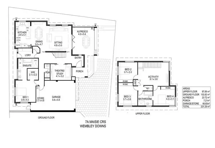 Floorplan of Homely house listing, 7A Maisie Crescent, Wembley Downs WA 6019