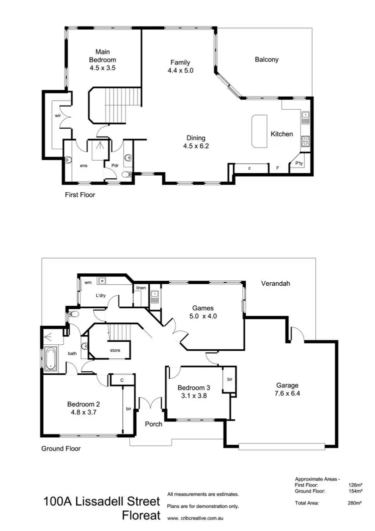 Floorplan of Homely house listing, 100a Lissadell Street, Floreat WA 6014