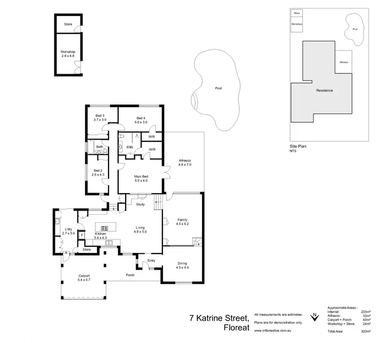 Floorplan of Homely house listing, 7 Katrine Street, Floreat WA 6014