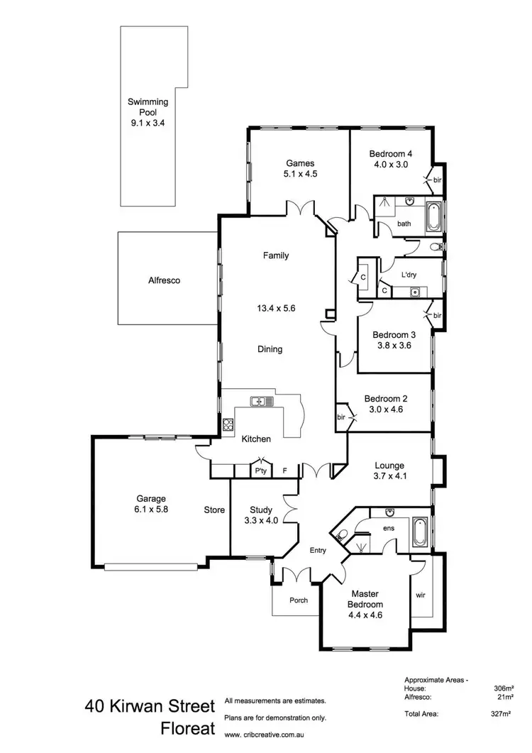 Floorplan of Homely house listing, 40 Kirwan Street, Floreat WA 6014