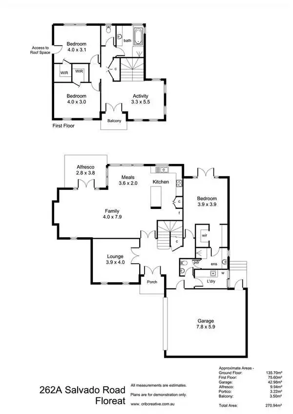 Floorplan of Homely house listing, 262a Salvado Road, Floreat WA 6014