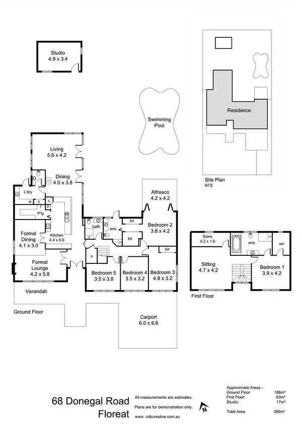 Floorplan of Homely house listing, 68 Donegal Road, Floreat WA 6014