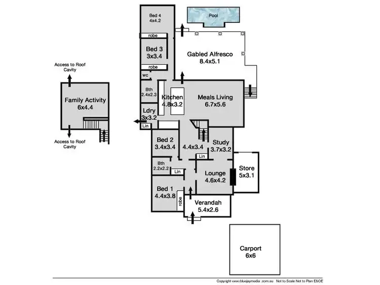 Floorplan of Homely house listing, 4 Orrel Avenue, Floreat WA 6014