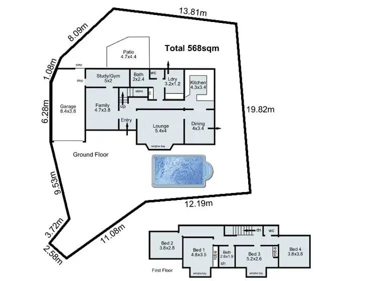 Floorplan of Homely house listing, 98A Hale Road, Wembley Downs WA 6019