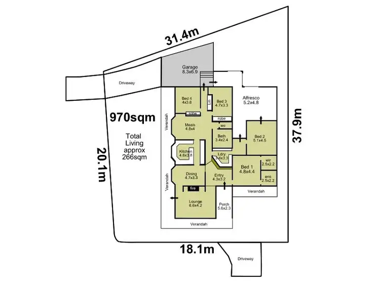 Floorplan of Homely house listing, 6 Bantry Road, Floreat WA 6014