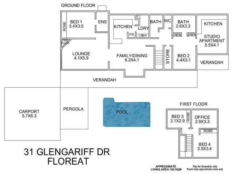 Floorplan of Homely house listing, 31 Glengariff Drive, Floreat WA 6014