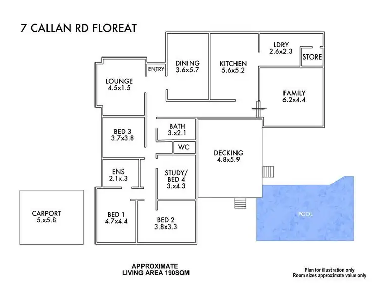 Floorplan of Homely house listing, 7 Callan Road, Floreat WA 6014