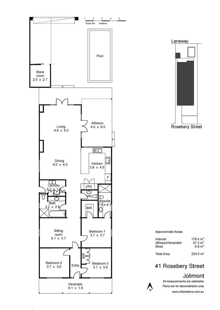 Floorplan of Homely house listing, 41 Rosebery Street, Jolimont WA 6014