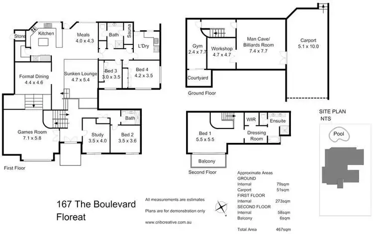 Floorplan of Homely house listing, 167 The Boulevard, Floreat WA 6014