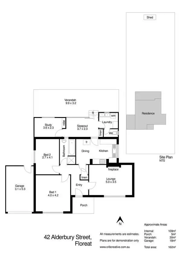 Floorplan of Homely house listing, 42 Alderbury Street, Floreat WA 6014