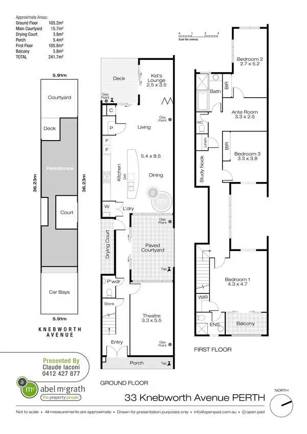 Floorplan of Homely house listing, 33 Knebworth Avenue, Perth WA 6000