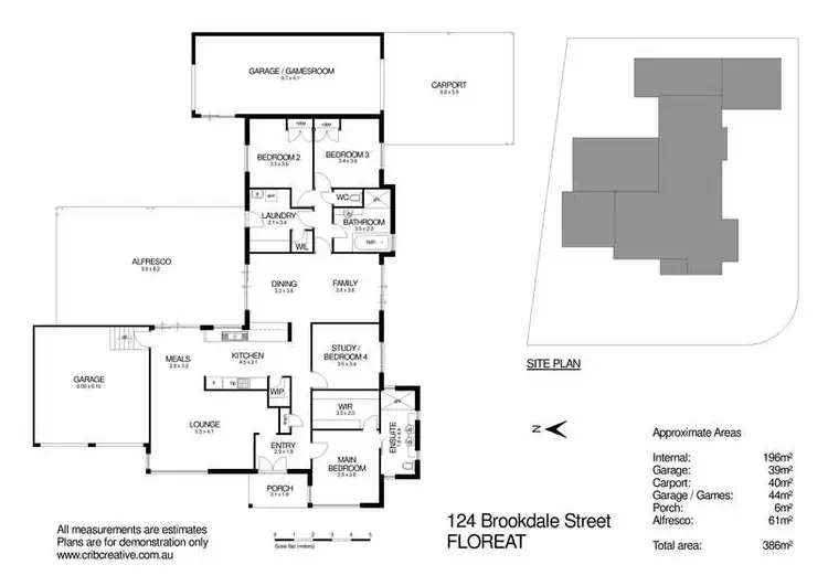 Floorplan of Homely house listing, 124 Brookdale Street, Floreat WA 6014