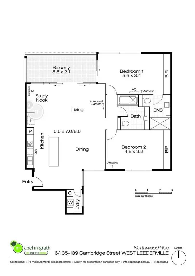 Floorplan of Homely apartment listing, 6/135-137 Cambridge Street, West Leederville WA 6007