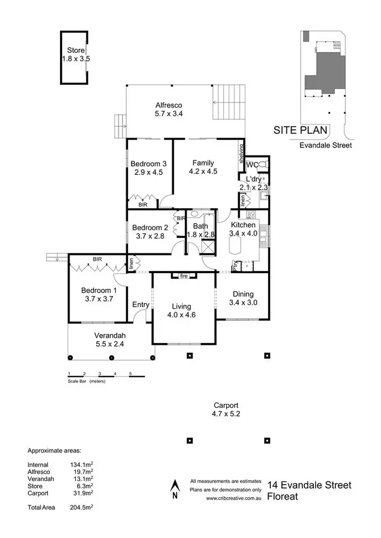 Floorplan of Homely house listing, 14 Evandale Street, Floreat WA 6014