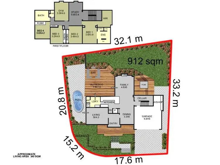 Floorplan of Homely house listing, 77 Glengariff Drive, Floreat WA 6014