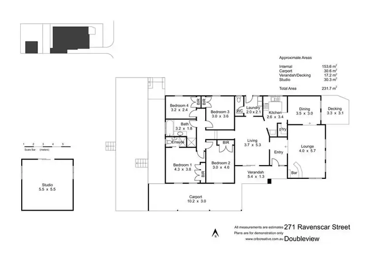 Floorplan of Homely house listing, 271 Ravenscar Street, Doubleview WA 6018