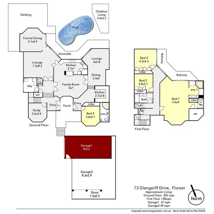 Floorplan of Homely house listing, 73 Glengariff Drive, Floreat WA 6014