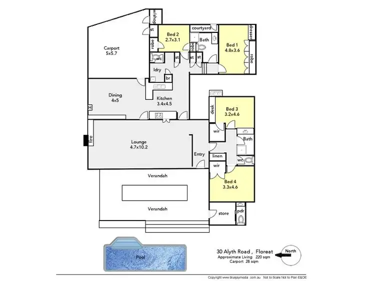 Floorplan of Homely house listing, 30 Alyth Road, Floreat WA 6014