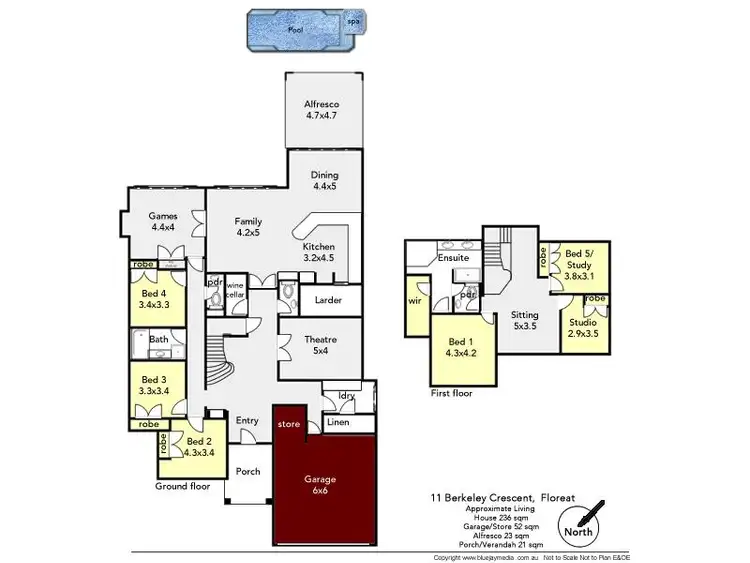 Floorplan of Homely house listing, 11 Berkeley Crescent, Floreat WA 6014