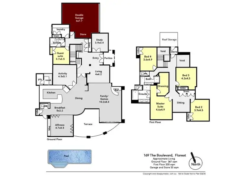 Floorplan of Homely house listing, 169 The Boulevard, Floreat WA 6014