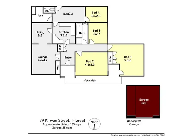Floorplan of Homely house listing, 79 Kirwan Street, Floreat WA 6014