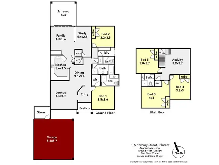 Floorplan of Homely house listing, 1 Alderbury Street, Floreat WA 6014