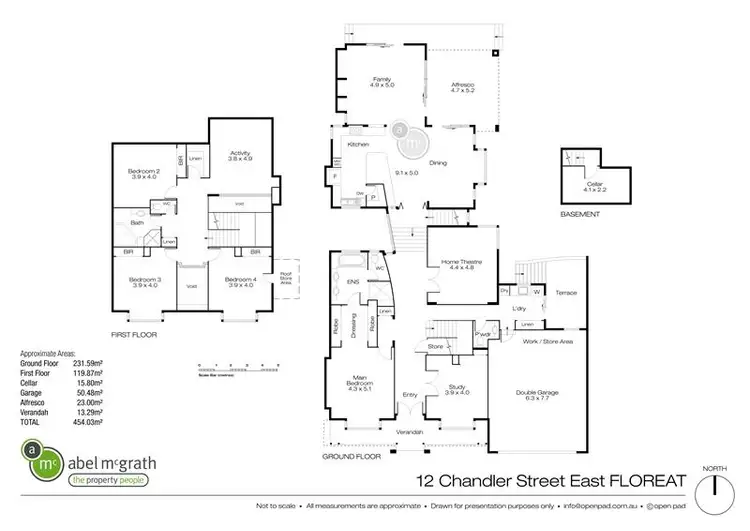 Floorplan of Homely house listing, 12 Chandler Avenue East, Floreat WA 6014