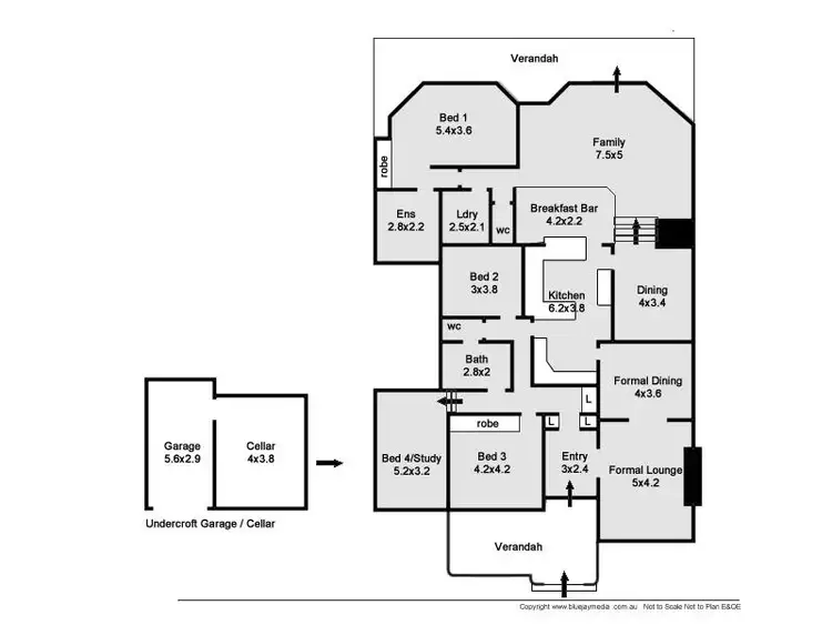 Floorplan of Homely house listing, 56 The Boulevard, Floreat WA 6014