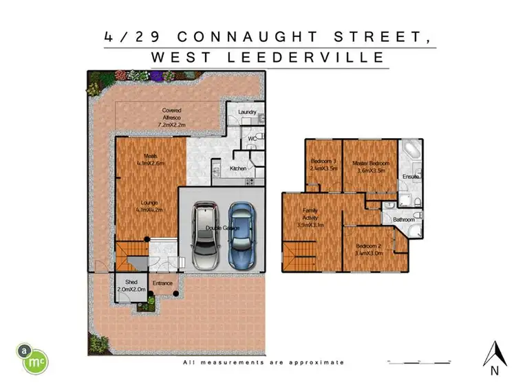 Floorplan of Homely townhouse listing, 4/29 Connaught Street, West Leederville WA 6007