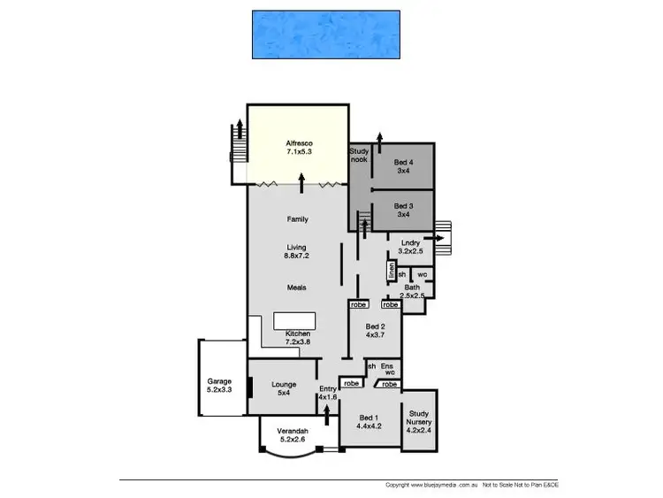 Floorplan of Homely house listing, 61 Evandale Street, Floreat WA 6014