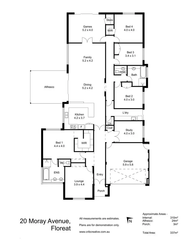 Floorplan of Homely house listing, 20 Moray Avenue, Floreat WA 6014