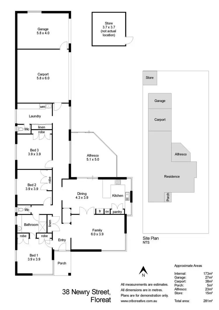 Floorplan of Homely house listing, 38 Newry Street, Floreat WA 6014