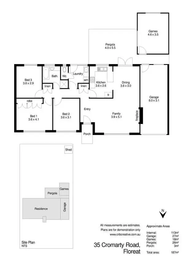 Floorplan of Homely house listing, 35 Cromarty Road, Floreat WA 6014
