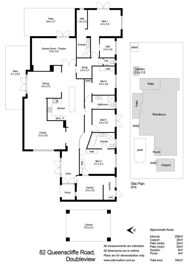 Floorplan of Homely house listing, 82 Queenscliffe Road, Doubleview WA 6018