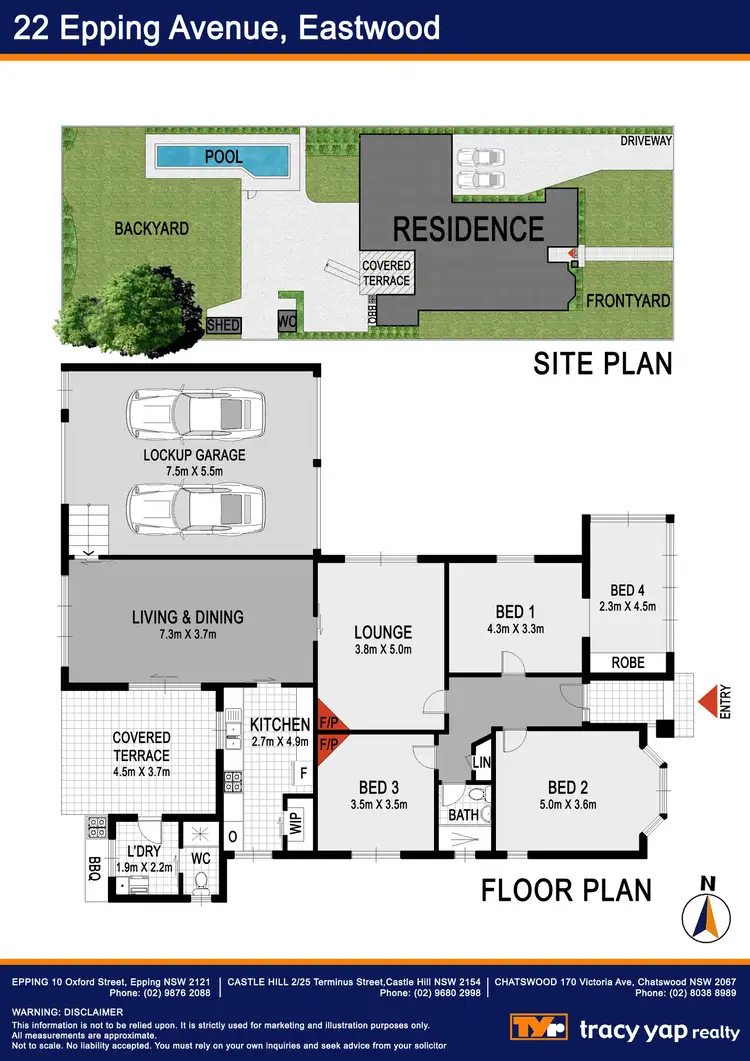 Floorplan of Homely house listing, 22 Epping Avenue, Eastwood NSW 2122