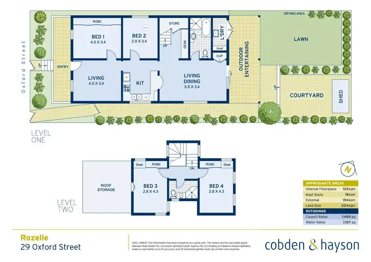 Floorplan of Homely house listing, 29 Oxford Street, Rozelle NSW 2039