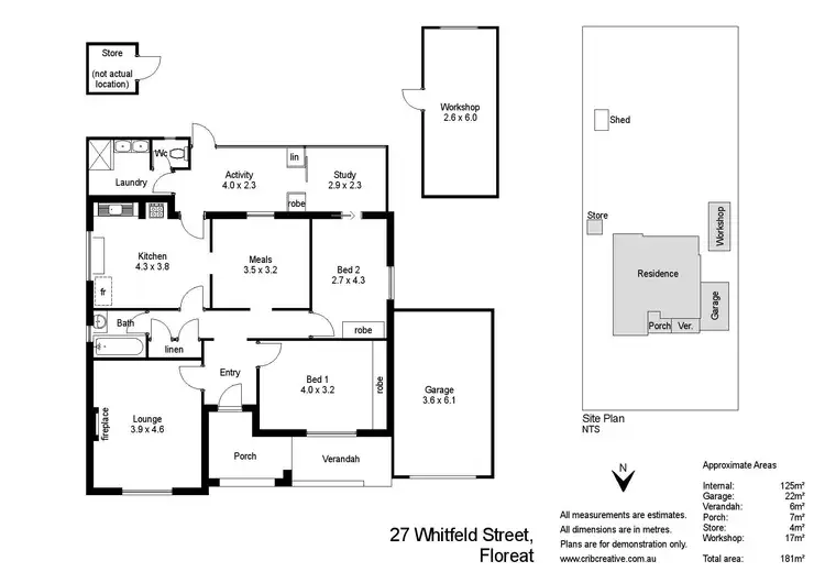 Floorplan of Homely house listing, 27 Whitfeld Street, Floreat WA 6014