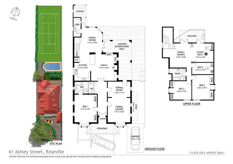 Floorplan of Homely house listing, 61 Ashley Street, Roseville NSW 2069