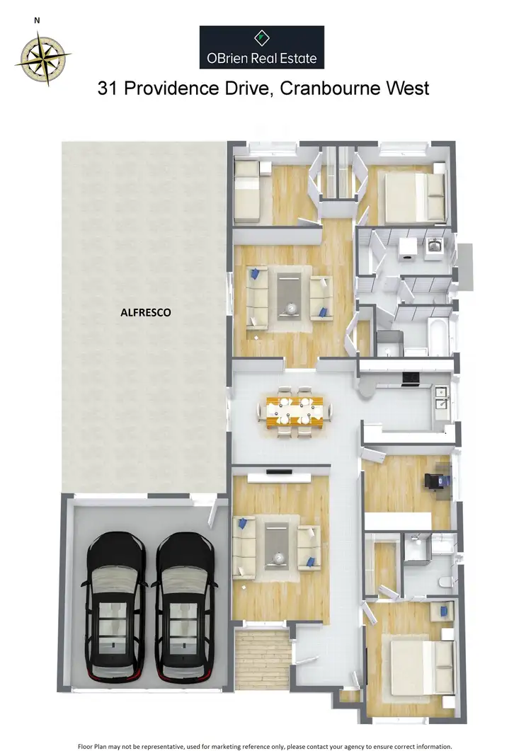 Floorplan of Homely house listing, 31 Providence Drive, Cranbourne West VIC 3977