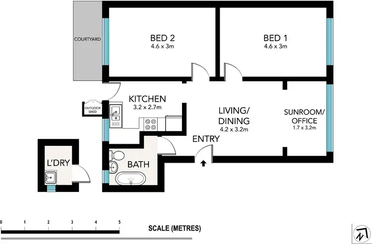 Floorplan of Homely apartment listing, 5/70 Addison Road, Manly NSW 2095