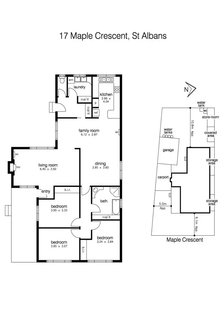 Floorplan of Homely house listing, 17 Maple Crescent, St Albans VIC 3021