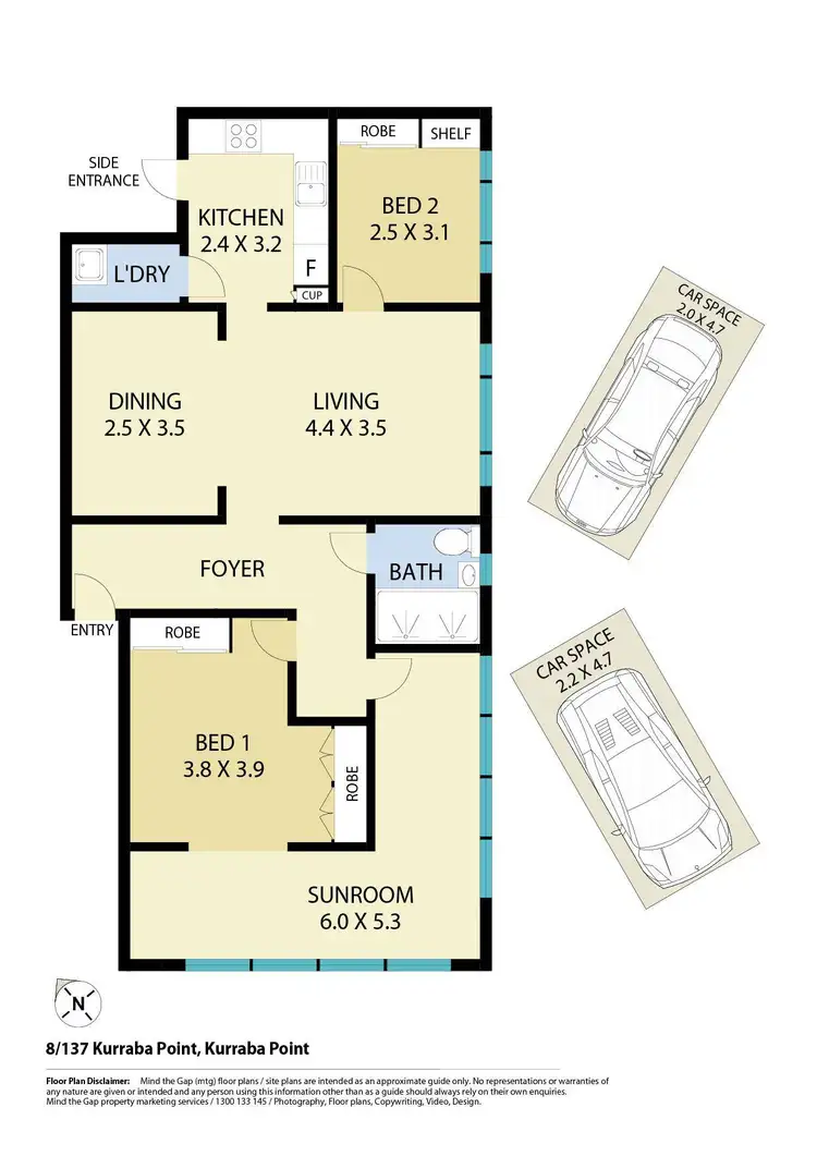 Floorplan of Homely apartment listing, 8/137 Kurraba Road, Neutral Bay NSW 2089