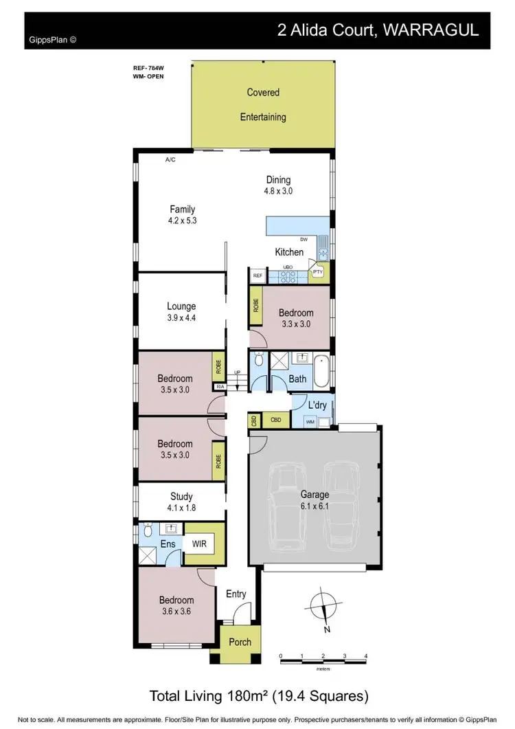 Floorplan of Homely house listing, 2 Alida Court, Warragul VIC 3820