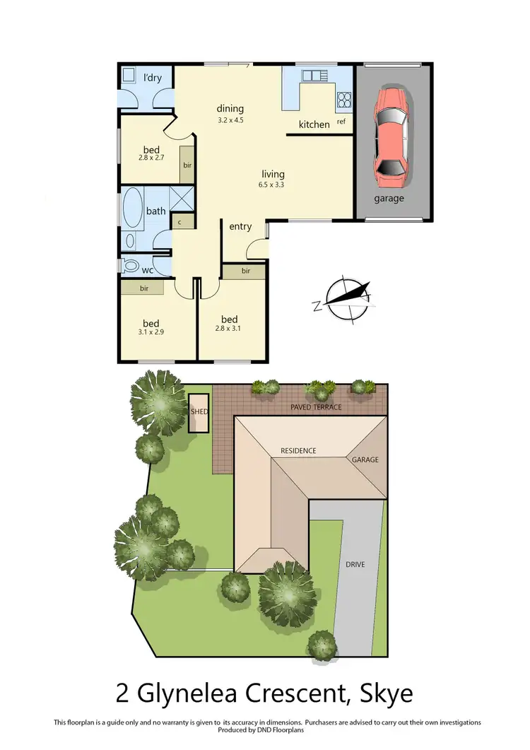 Floorplan of Homely house listing, 2 Glynelea Crescent, Skye VIC 3977