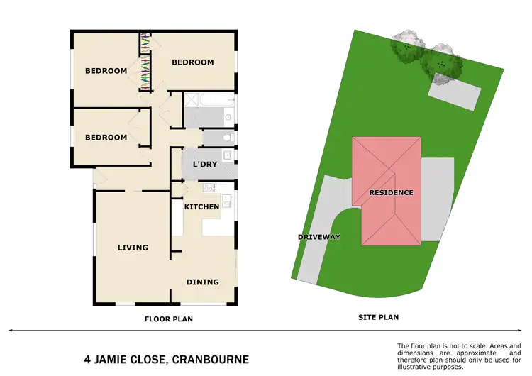 Floorplan of Homely house listing, 4 Jamie Close, Cranbourne VIC 3977