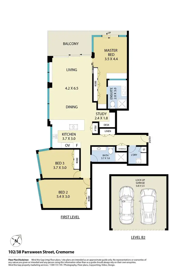 Floorplan of Homely apartment listing, 102/38 Parraween Street, Cremorne NSW 2090
