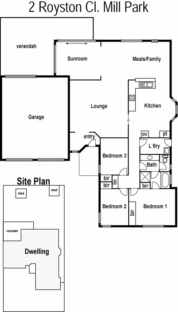 Floorplan of Homely house listing, 2 Royston Close, Mill Park VIC 3082
