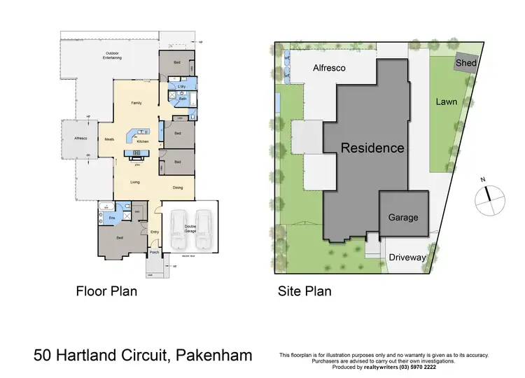 Floorplan of Homely house listing, 50 Hartland Circuit, Pakenham VIC 3810