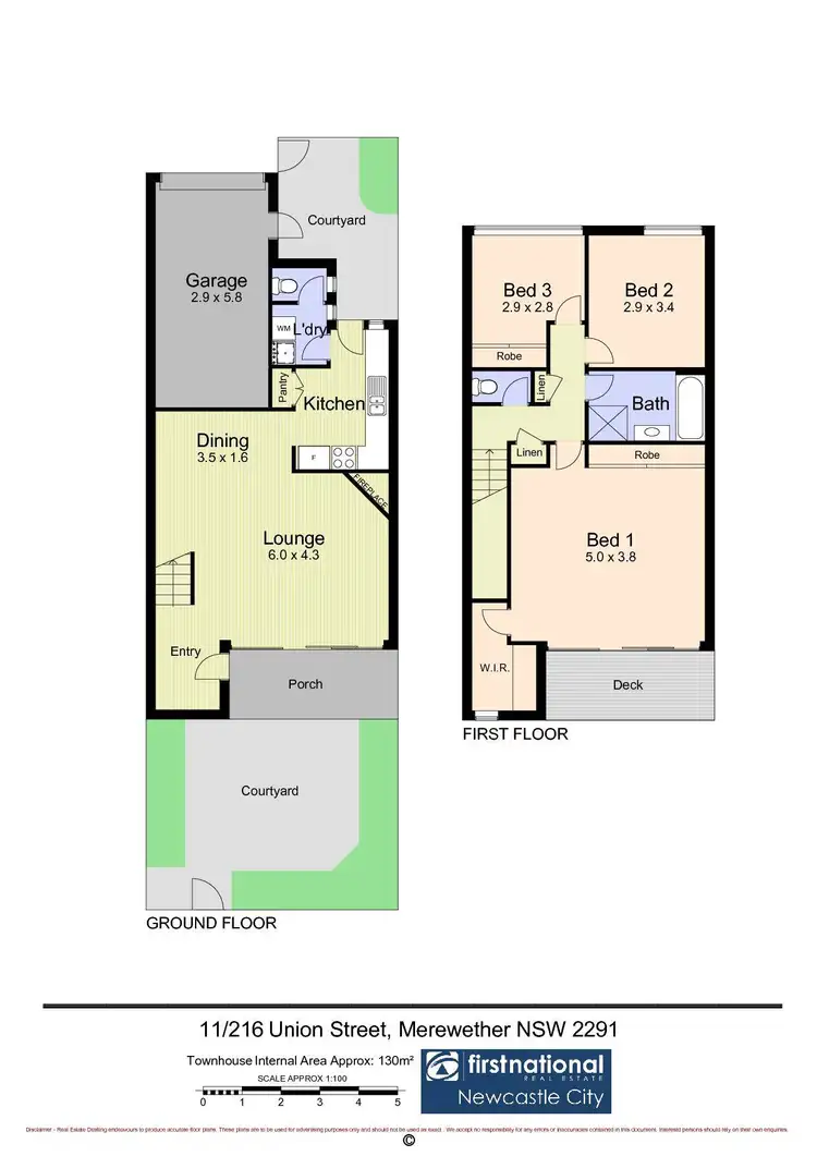 Floorplan of Homely townhouse listing, 11/216 Union Street, Merewether NSW 2291