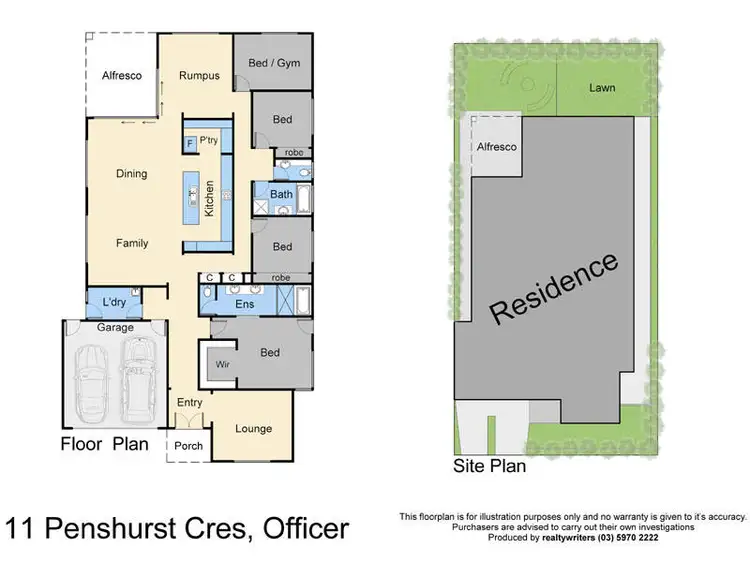 Floorplan of Homely house listing, 11 Penshurst Crescent, Officer VIC 3809